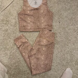 Kavala Collective Snake Print Activewear Set